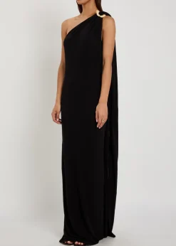 Rania embellished crepe-jersey maxi dress