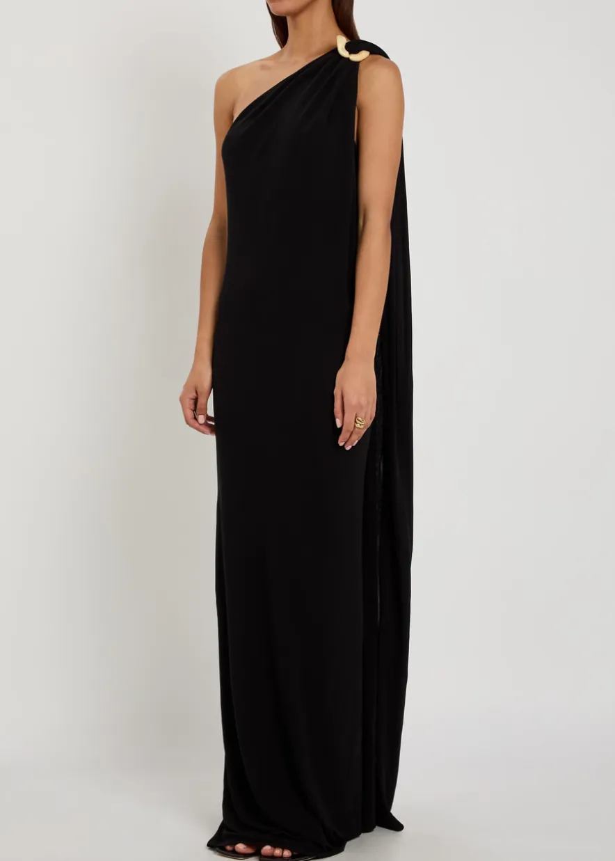 Rania embellished crepe-jersey maxi dress