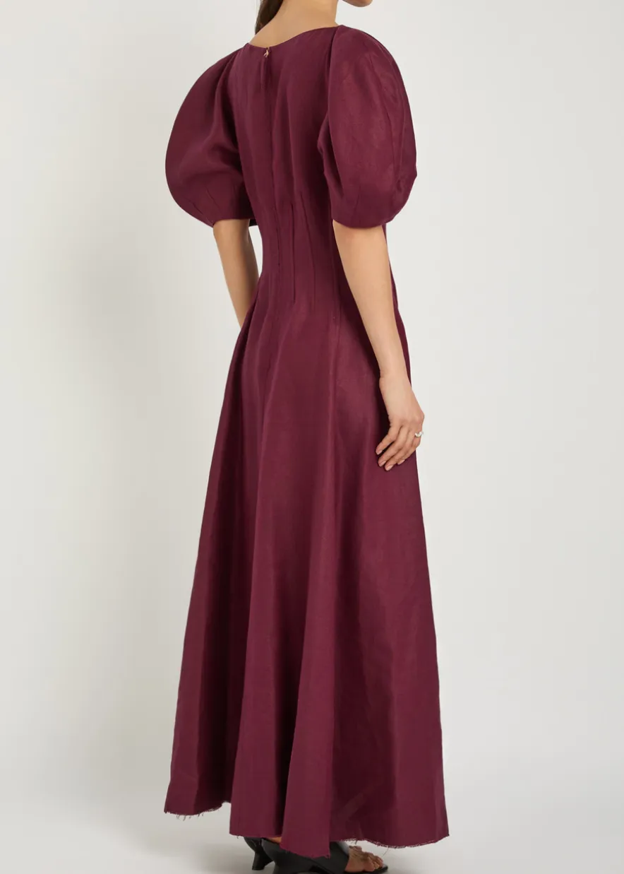 Ranya linen maxi dress