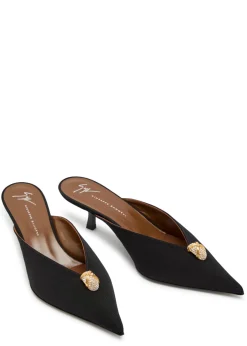 Raquel 50 crystal-embellished woven mules
