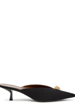 Raquel 50 crystal-embellished woven mules