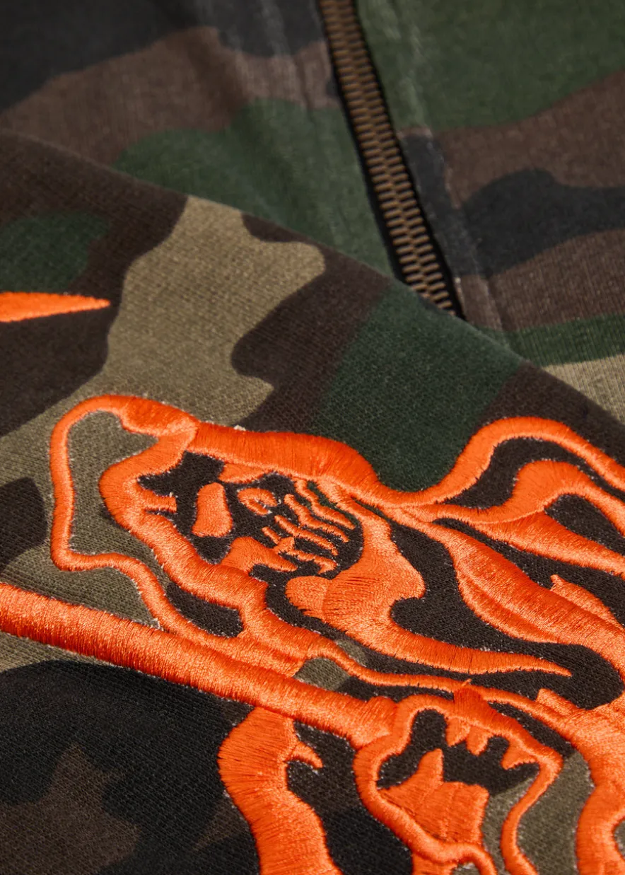 Reaper camouflage hooded cotton sweatshirt