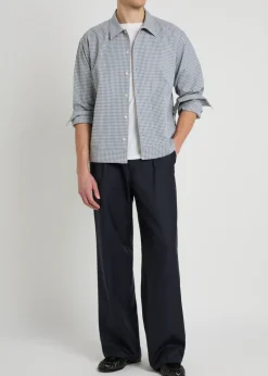 Reed checked stretch-cotton overshirt