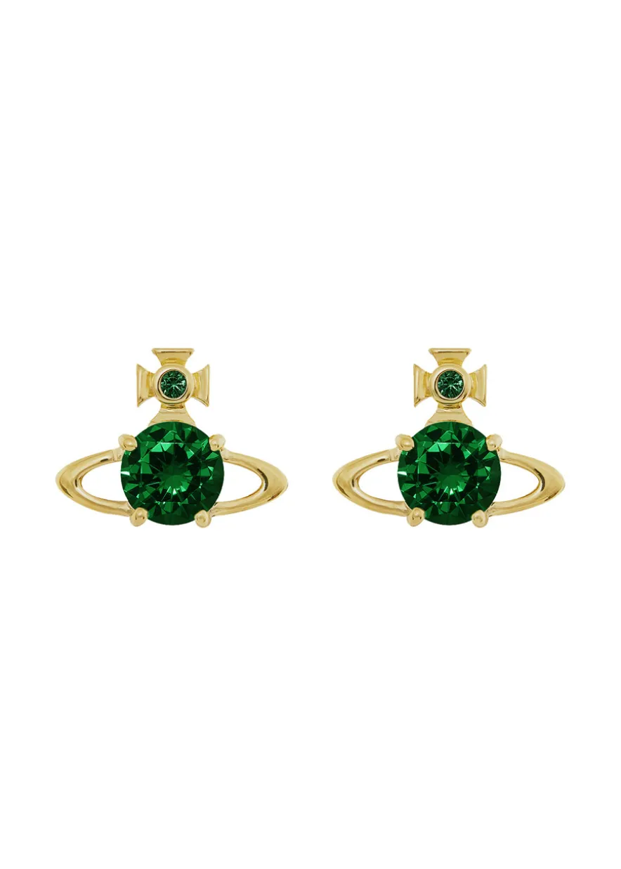 Reina crystal-embellished orb stud earrings