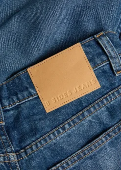 Relaxed Cuffed Lasso barrel-leg jeans