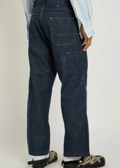 Relaxed straight-leg jeans