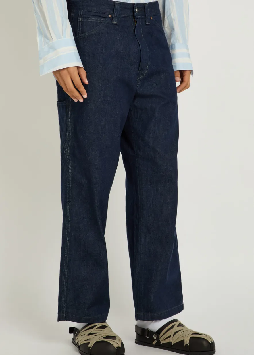 Relaxed straight-leg jeans