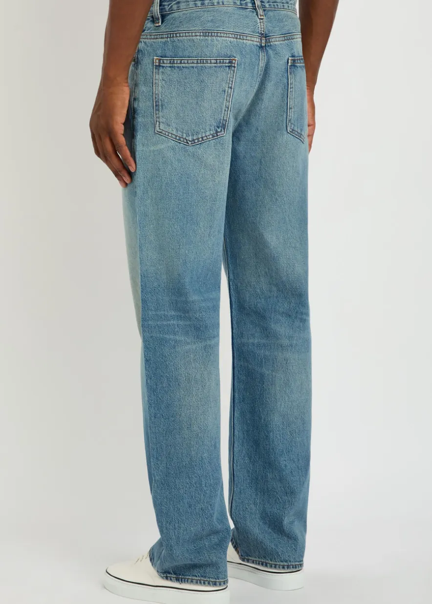 Relaxed straight-leg jeans