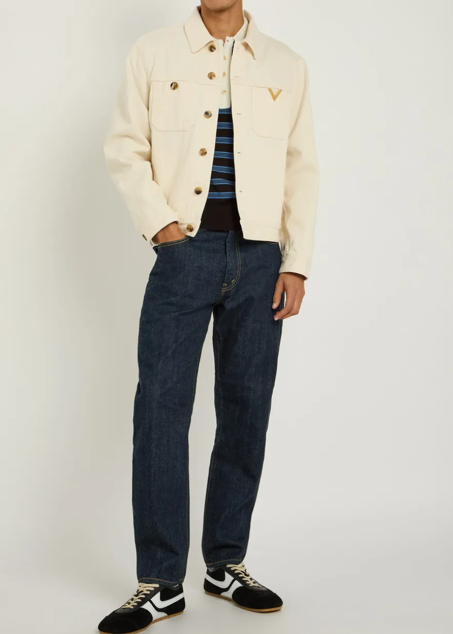 Relaxed tapered-leg jeans