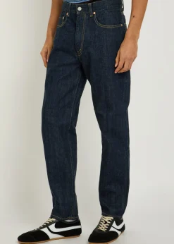 Relaxed tapered-leg jeans