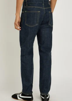 Relaxed tapered-leg jeans