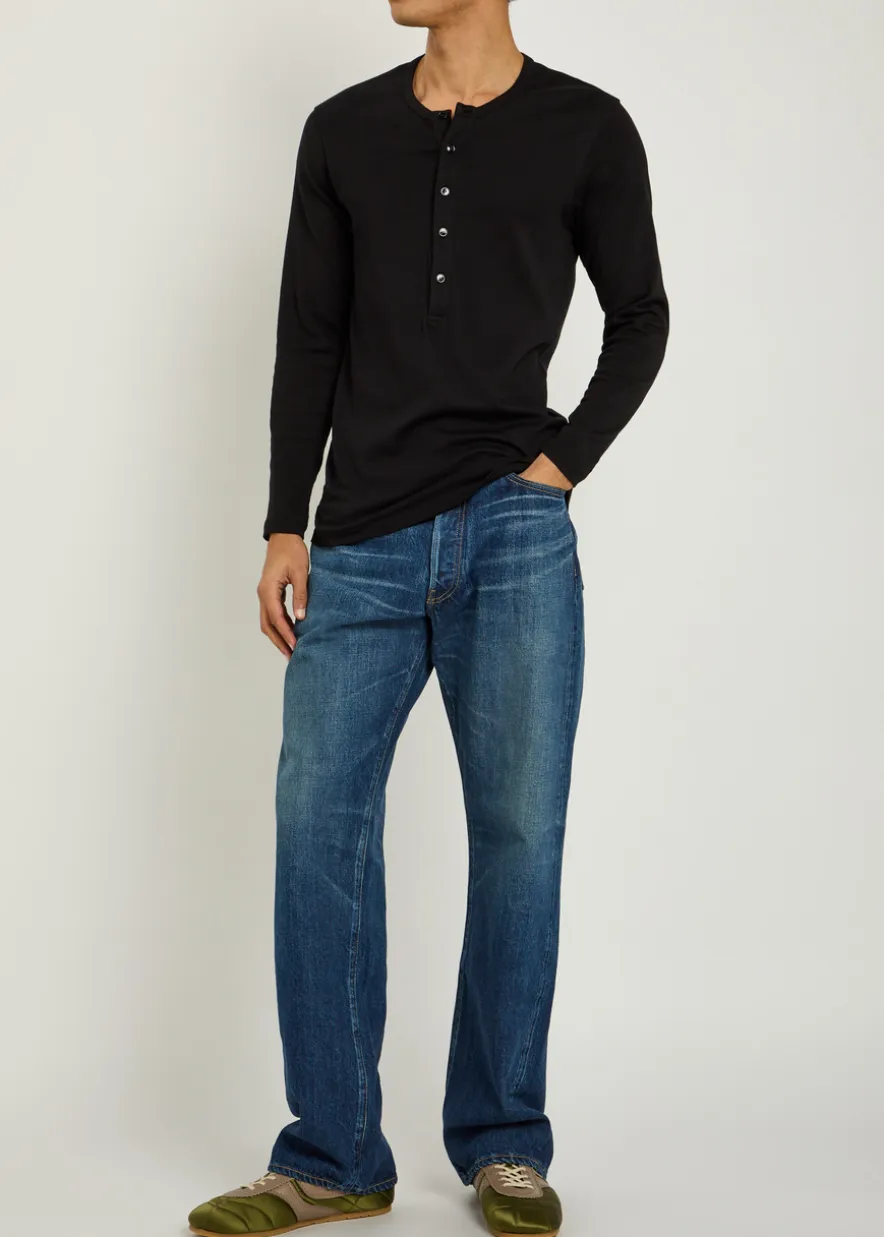 Relaxed wide-leg jeans