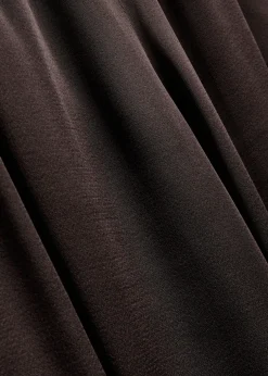 Relaxed wide-leg satin trousers