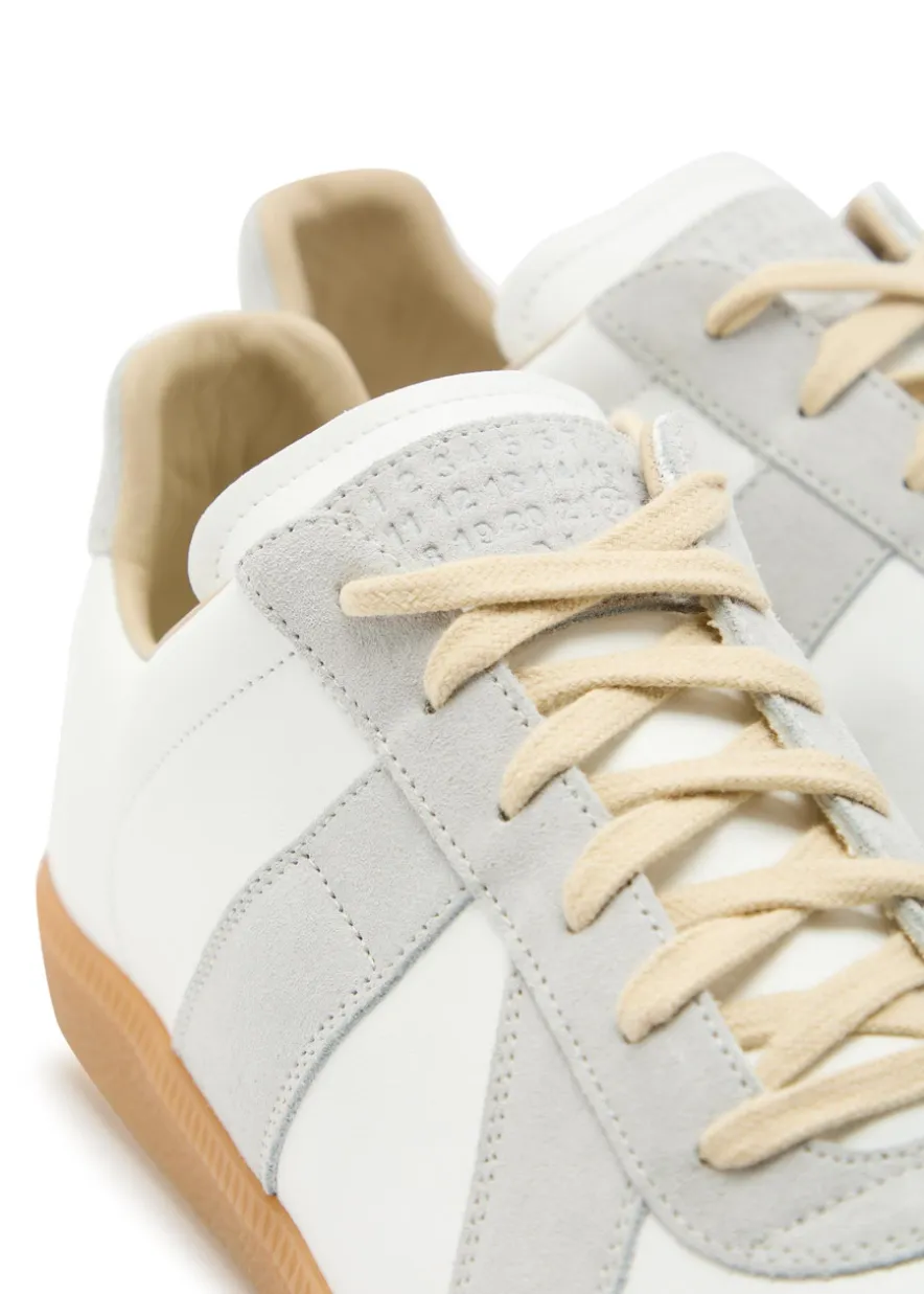 Replica panelled leather sneakers