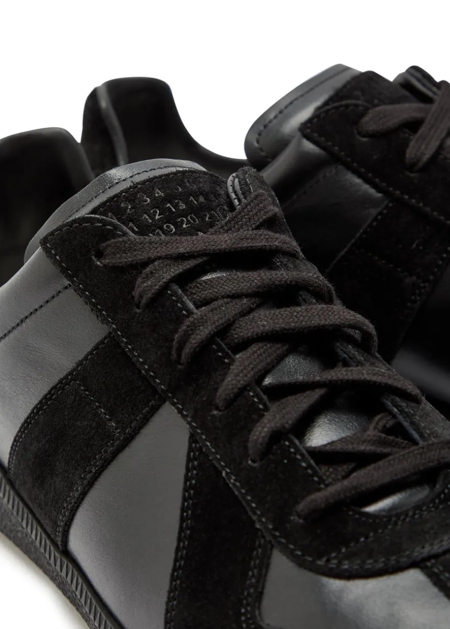 Replica panelled leather sneakers