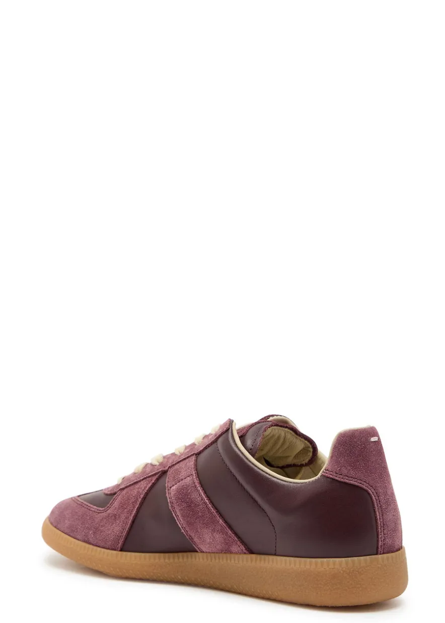Replica panelled leather sneakers