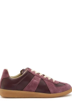 Replica panelled leather sneakers