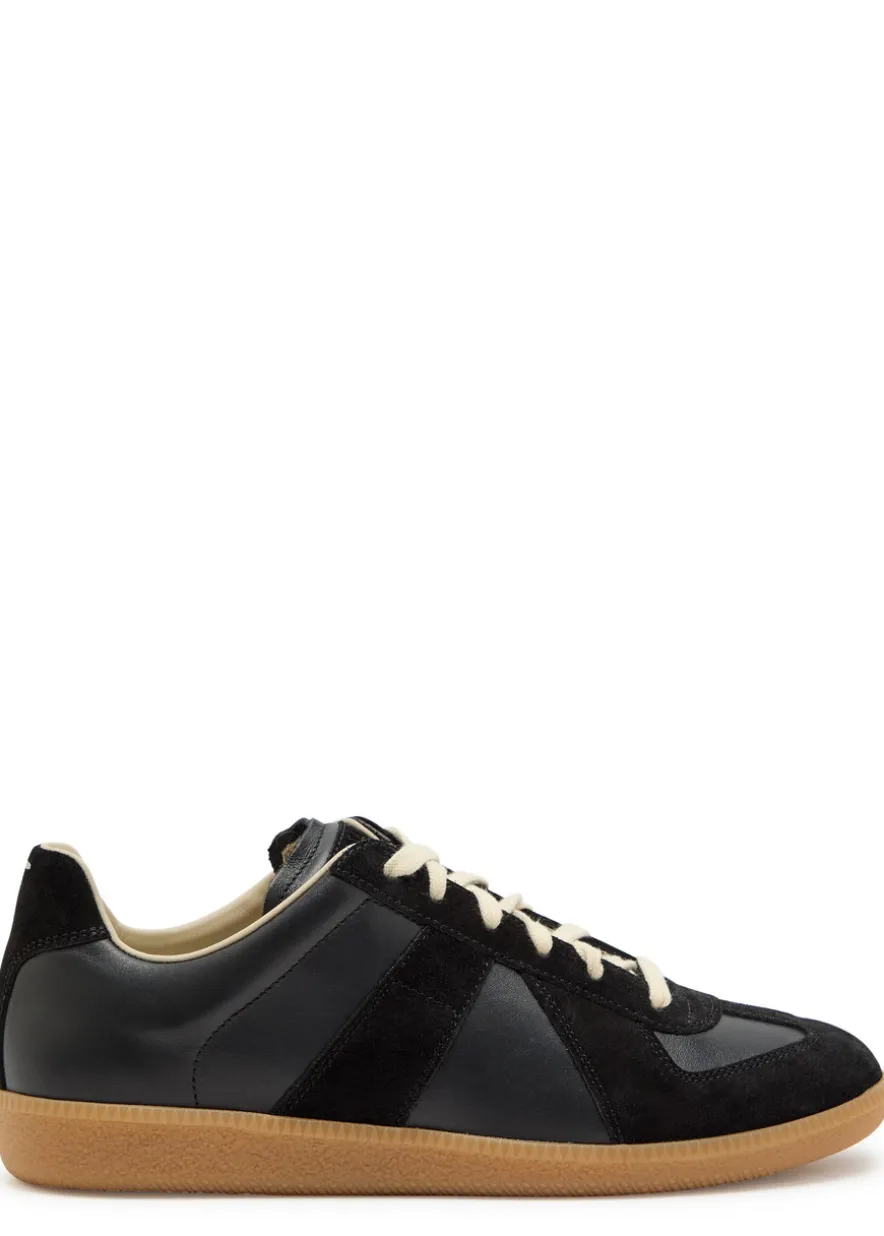 Replica panelled leather sneakers