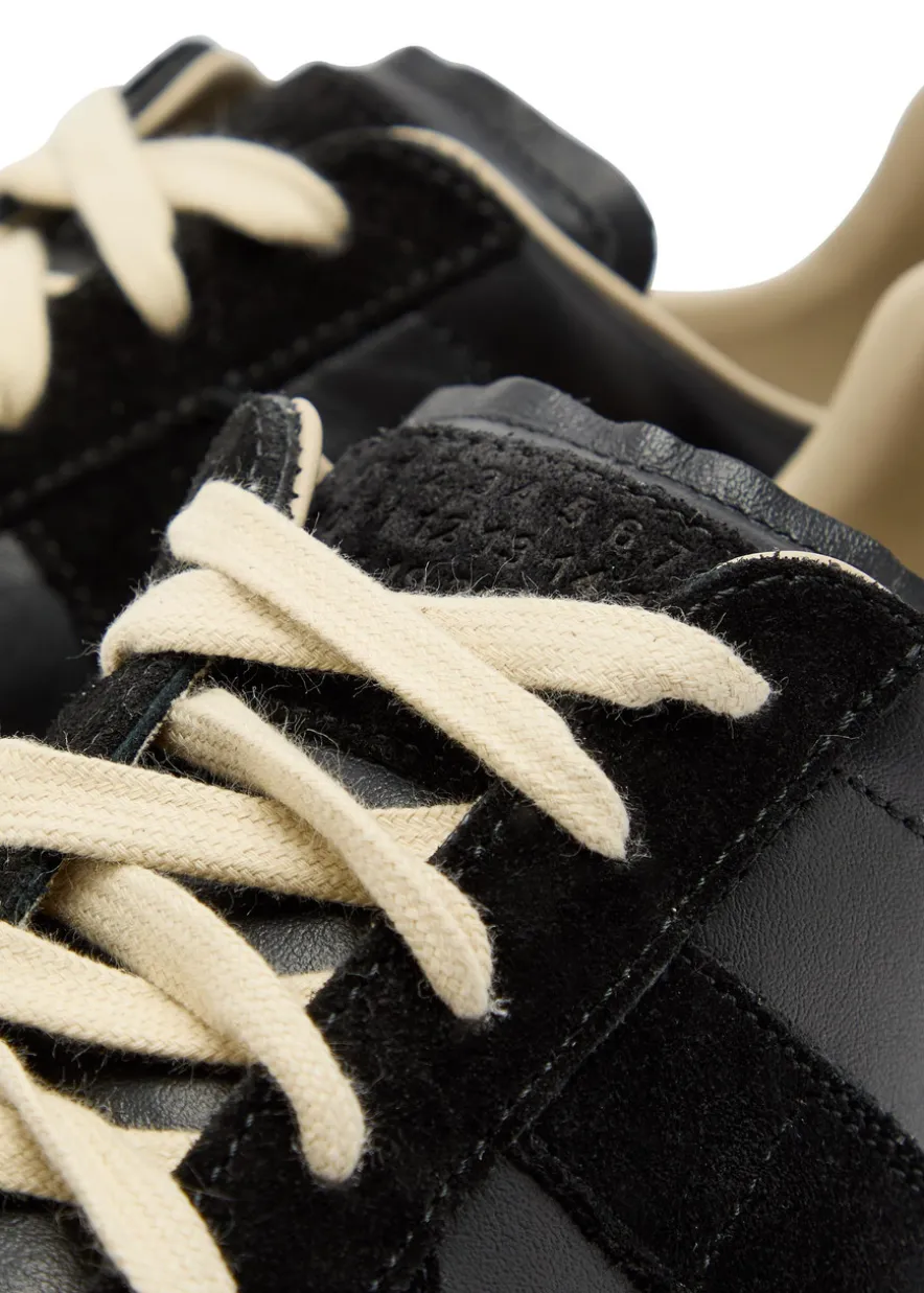Replica panelled leather sneakers