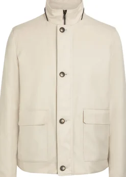 Reversible cashmere and silk-blend jacket