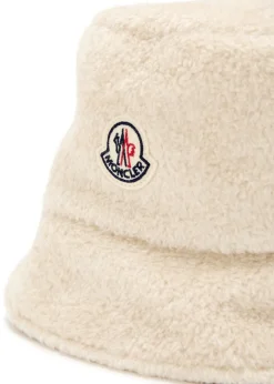 Reversible logo fleece and shell bucket hat