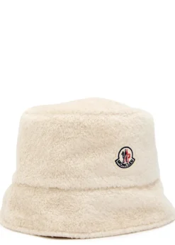 Reversible logo fleece and shell bucket hat