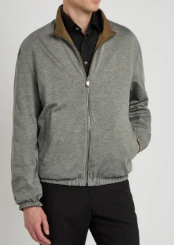 Reversible woven jacket