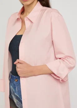 Reyes logo-embroidered cotton-poplin shirt