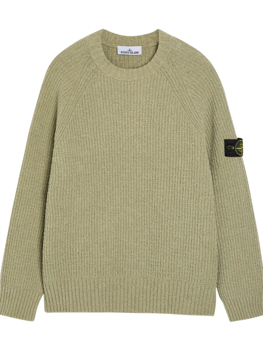Ribbed bouclé cotton-blend jumper