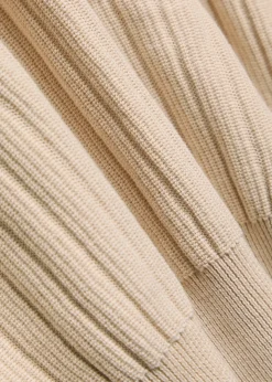 Ribbed fine-knit cotton jumper