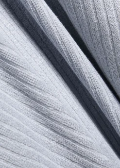 Ribbed linen-blend polo shirt