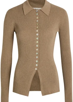 Ribbed stretch-cotton shirt