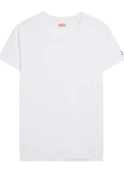 Ribbed stretch-cotton T-shirt