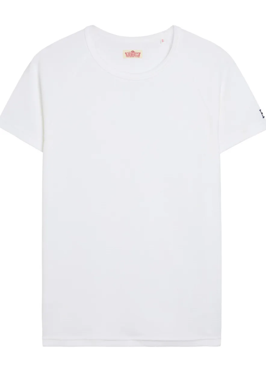 Ribbed stretch-cotton T-shirt