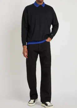 Ribbed stretch-cotton T-shirt
