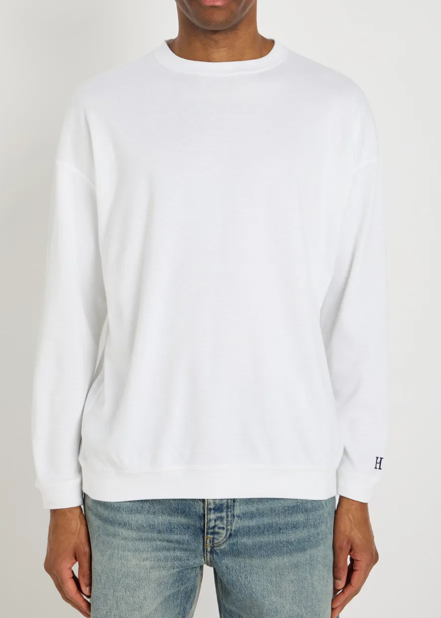 Ribbed stretch-cotton T-shirt