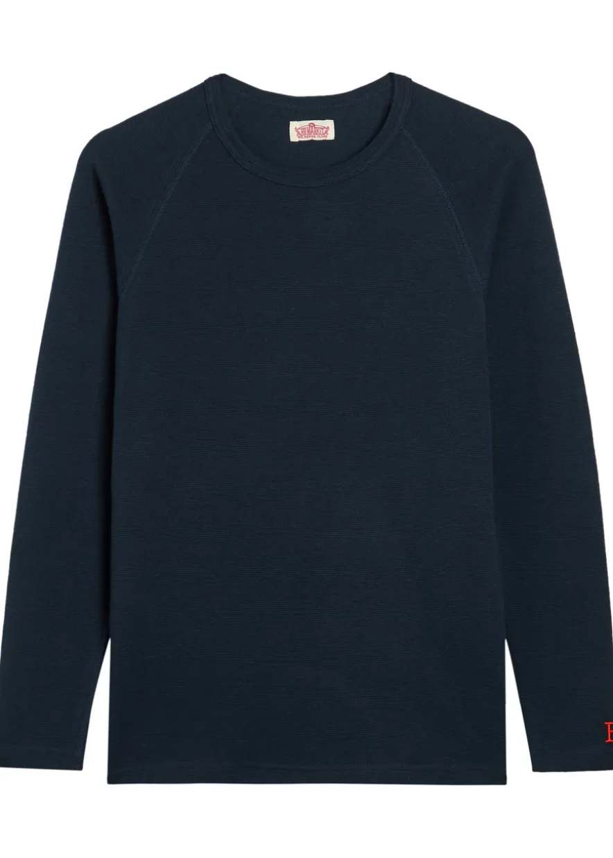 Ribbed stretch-cotton T-shirt
