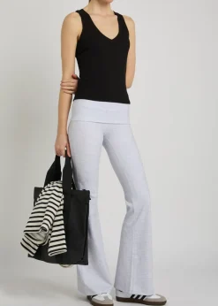 365 ribbed V-neck stretch-modal vest