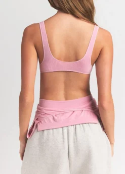 Ribbed wool-blend bralette