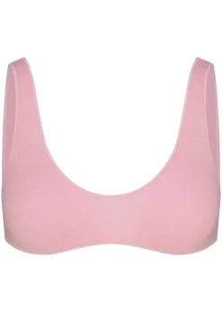 Ribbed wool-blend bralette