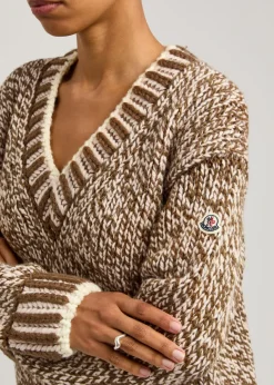 Ribbed wool-blend jumper