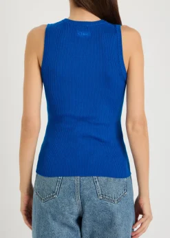 Ribbed wool tank top