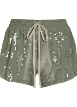 Ricamati embellished stretch-tulle shorts