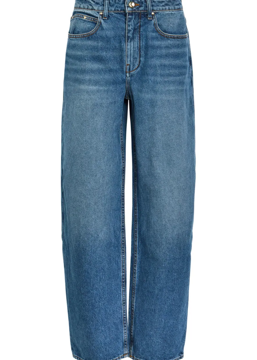 Rider straight-leg denim jeans