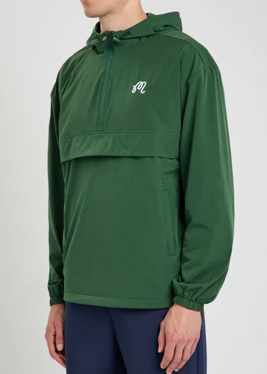 Ridge logo hooded stretch-shell anorak jacket