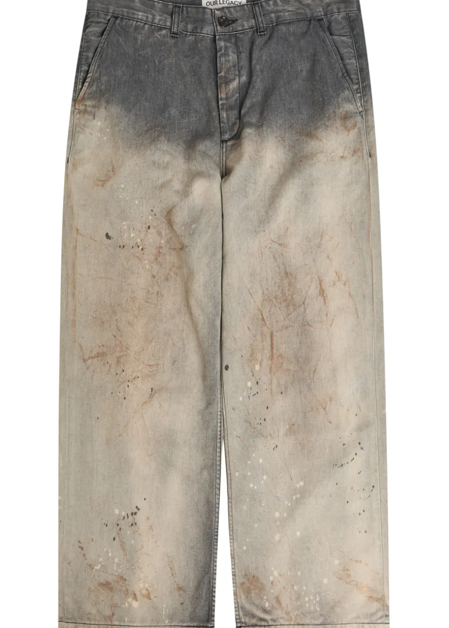Rig Chino dirt-effect straight-leg jeans