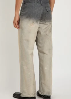 Rig Chino dirt-effect straight-leg jeans