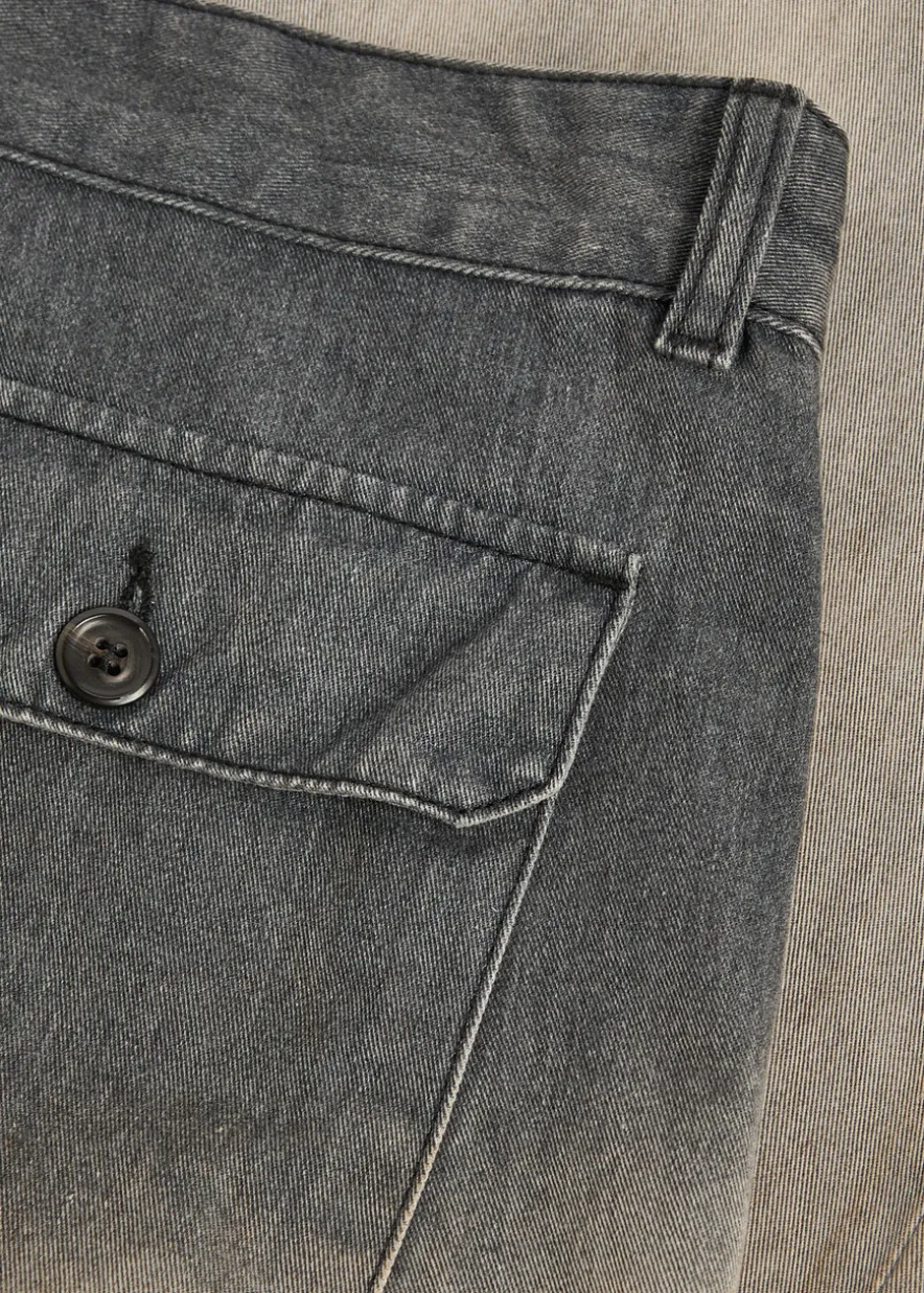 Rig Chino dirt-effect straight-leg jeans
