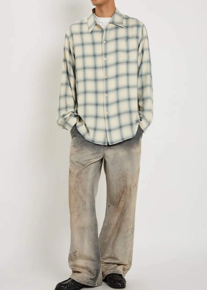 Rig Chino dirt-effect straight-leg jeans