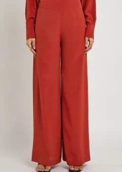 Rihani wide-leg silk trousers